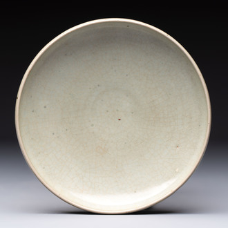 A Chinese green 'Jun' plate, Jin