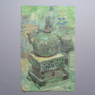 Vietnamese school: 'Still Life', watercolour on paper, dated 7 November 1971