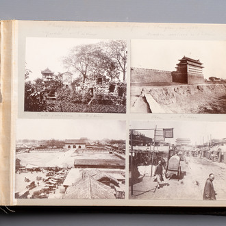 A travel photo album documenting China and its people, early 20th C.
