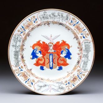 A Chinese armorial plate with the arms of Valckenier of Amsterdam for the Dutch market, Qianlong, ca. 1735–40