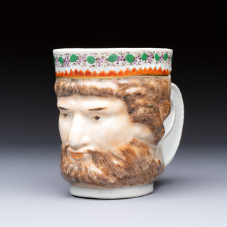A rare Chinese export porcelain 'Neptune' mug, Qianlong, ca. 1785