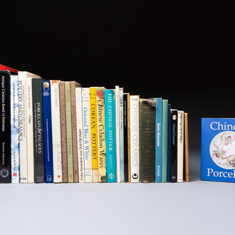 A varied collection of 29 books on Asian Arts, 20th C.
