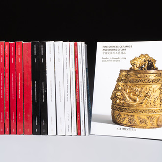16 Christie's London auction catalogues on Chinese arts, 2010-2019
