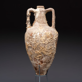 A Roman pottery wine transport amphora with attractive encrustation, Northern Adriatic region, 1st C. b.C./3rd C.