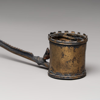 A miniature brass ewer, excavated in The Hague, 16th C.