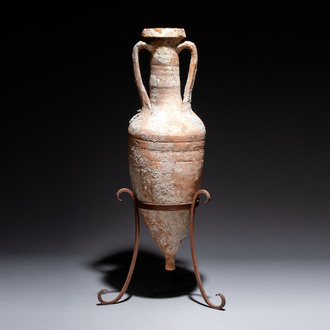 A Roman pottery wine transport amphora with marine encrustation, 2nd C. B.C./1st C.