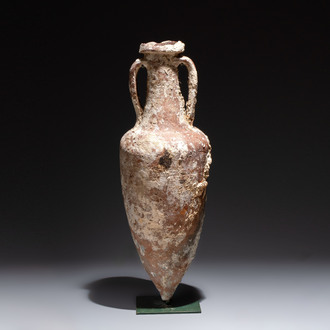 A Roman pottery fish oil or wine transport amphora with marine encrustation, South of Spain, 1st C. B.C./1st C.