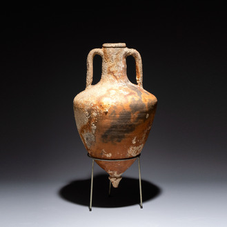 A Roman pottery wine transport amphora, Northern Adriatic region, 1st C. b.C./3rd C.