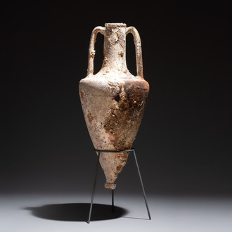 A Greek pottery wine amphora, Macedonia, 6th/4th C. b.C.