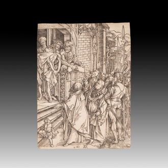 After Albrecht Dürer (Germany, 1471-1528): 'The Presentation', woodcut on paper, 19th C. or earlier