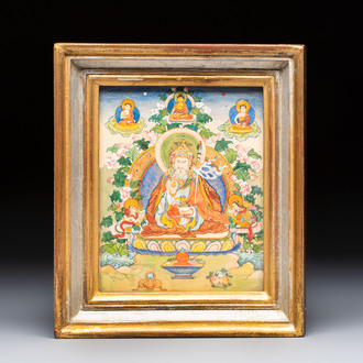 A Tibetan 'Padmasambhava' thangka, 19/20th C.
