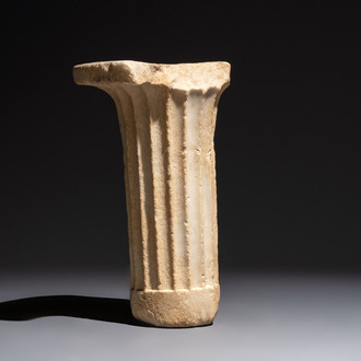 A white marble support for a labrum, Rome, probably 1st C. BC/2nd C. AD
