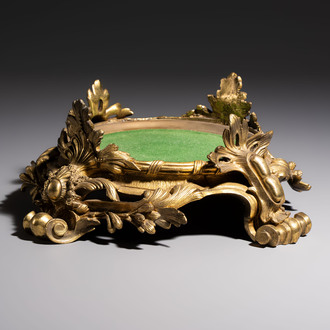 A French gilt-bronze 'Louis XV' style stand, 19th C.
