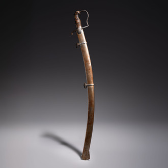 A Prussian 'Blüchersäbel' cavalry trooper's sabre, Model 1811, 30th Landwehr Regiment, 19th C.
