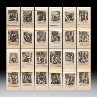 After Otto van Veen (1556-1629), 24 copper engravings depicting the life of St. Thomas, Antwerp, ca. 1610