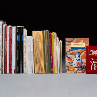 A collection of 57 books and auction catalogues on Chinese snuff bottles, 1969-2018