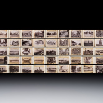 A photo album with sights, landmarks and people of China, incl. Canton, Shanghai, Hangzhou, Guanghzou and Hong Kong, late 19/early 20th C.