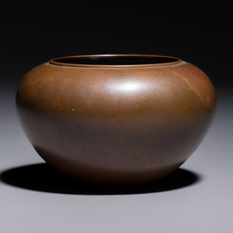 A Chinese bronze Bo-shaped censer, Xuande mark, 17/18th C.