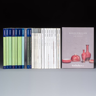 25 Sotheby's Hong Kong and New York auction catalogues on important Chinese ceramics and works of art, 2001-2022