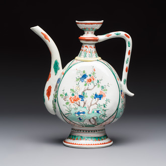 A French famille verte-style aftaba, Samson, Paris, 19th C.