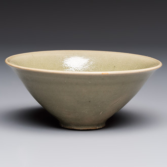 A Chinese Yaozhou celadon-glazed bowl, Song
