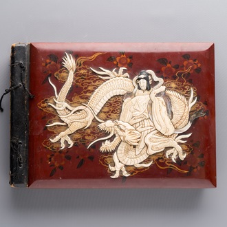 (Graphic content!) A photo album with views of China and Southeast Asia, incl. French military presence, wartime scenes and executions, 20th C.