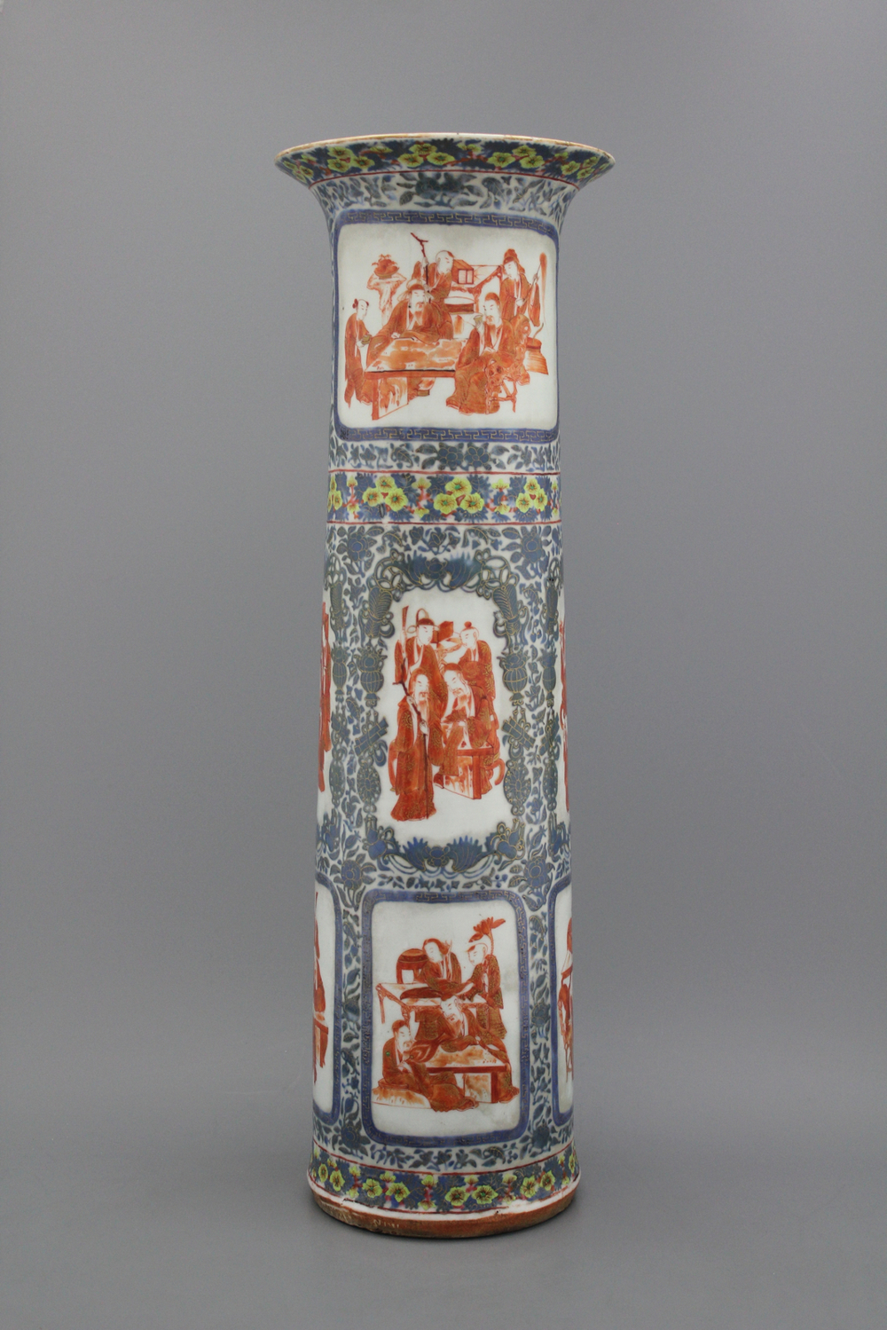 Grand vase en porcelaine chinoise, 19e