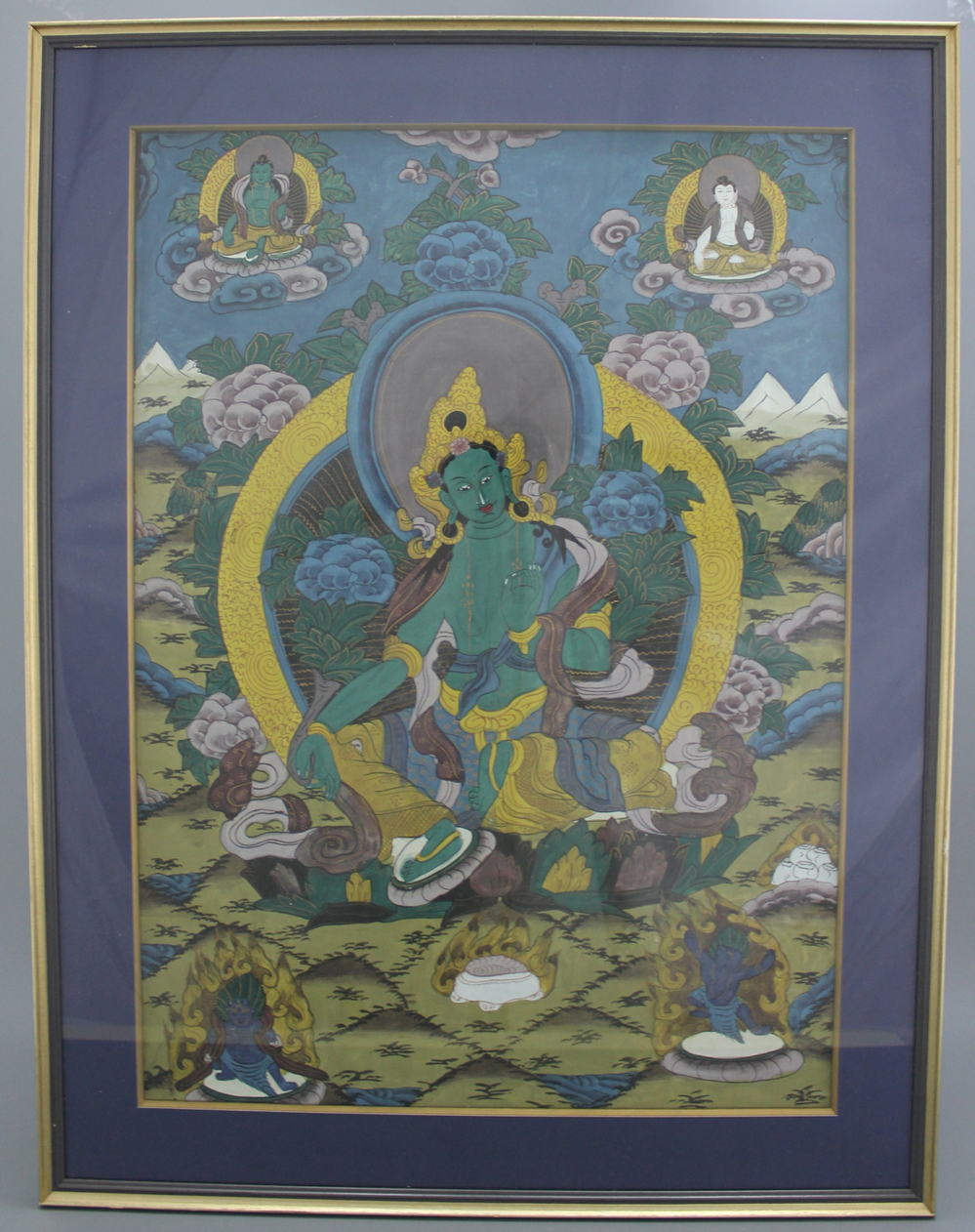 Fragment de thangka, Tibet, 19e-20e