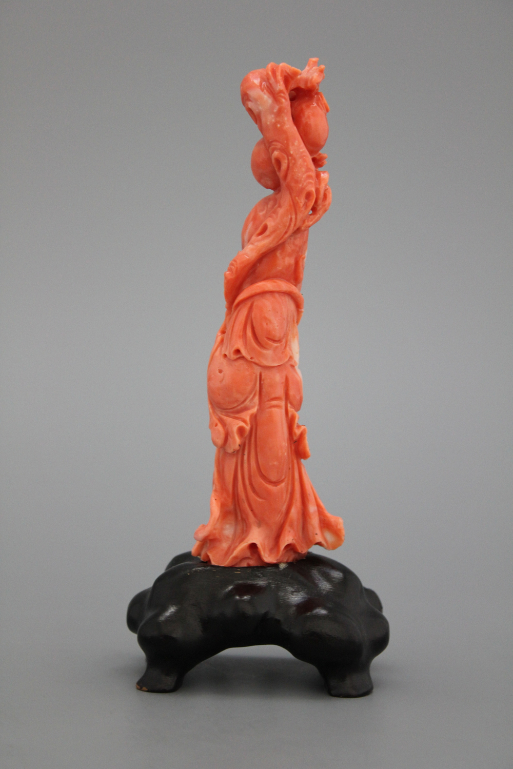 Figure en corail chinois, Shou Lao, 19/20e