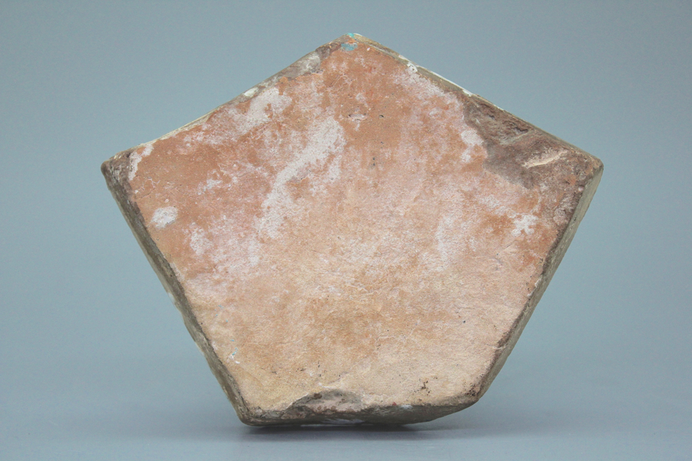 Carreau pentagonal, cuerda seca, Timouride, Iran, 15e