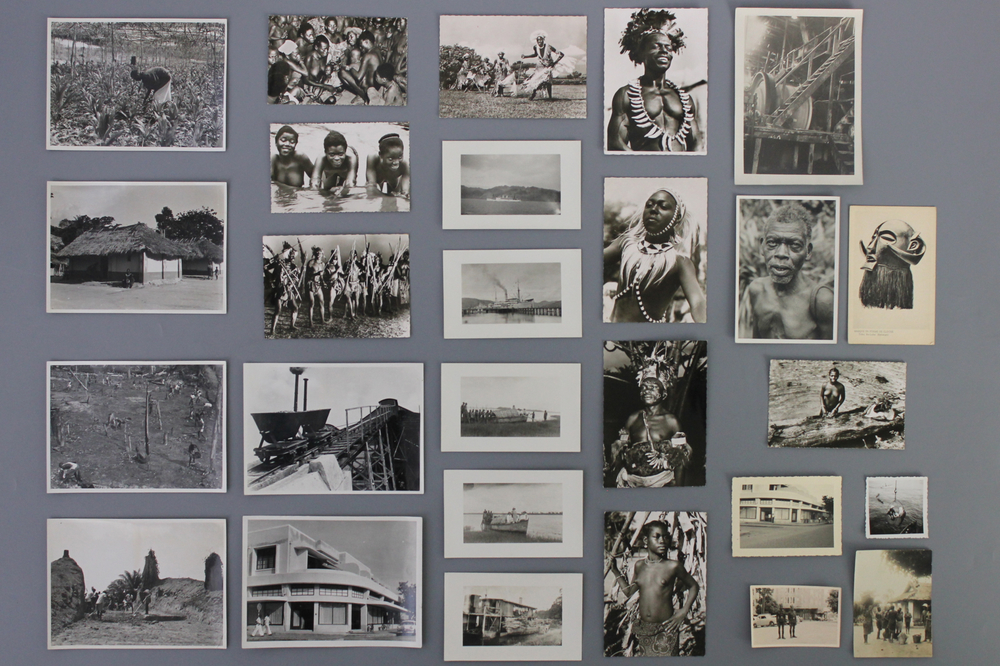 Gemengde verzameling zwart-wit foto's over Belgisch Congo, o.a. Congopresse