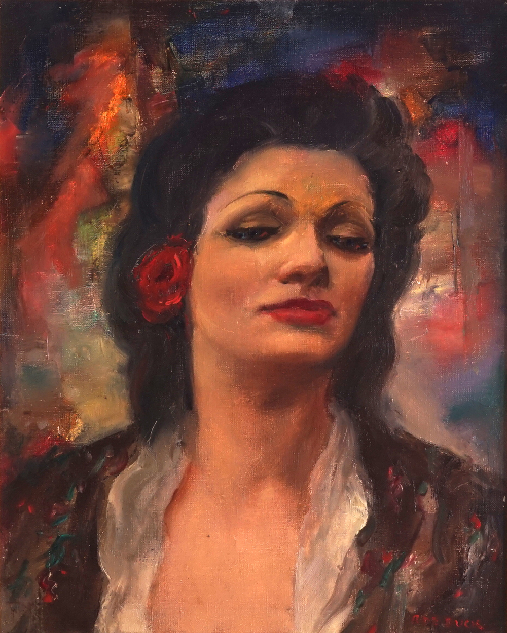 Rafa&euml;l De Buck (1902-1986), "Portrait d'une dame"
