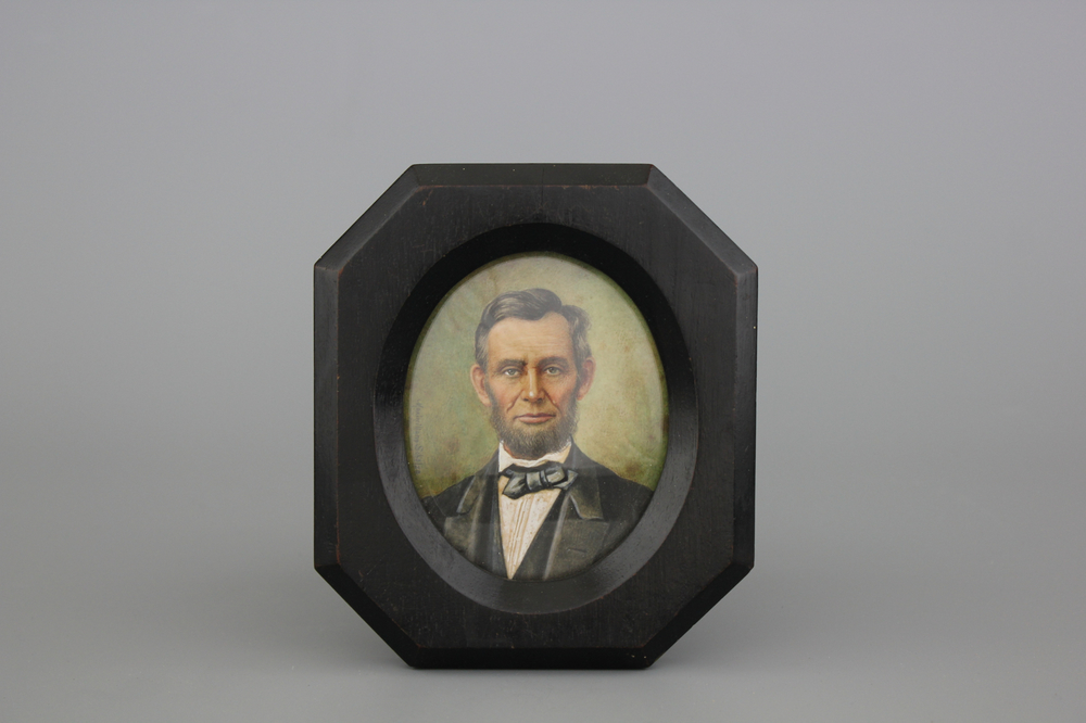 Maximilian Scholze, miniature : "Portrait d'Abraham Lincoln"