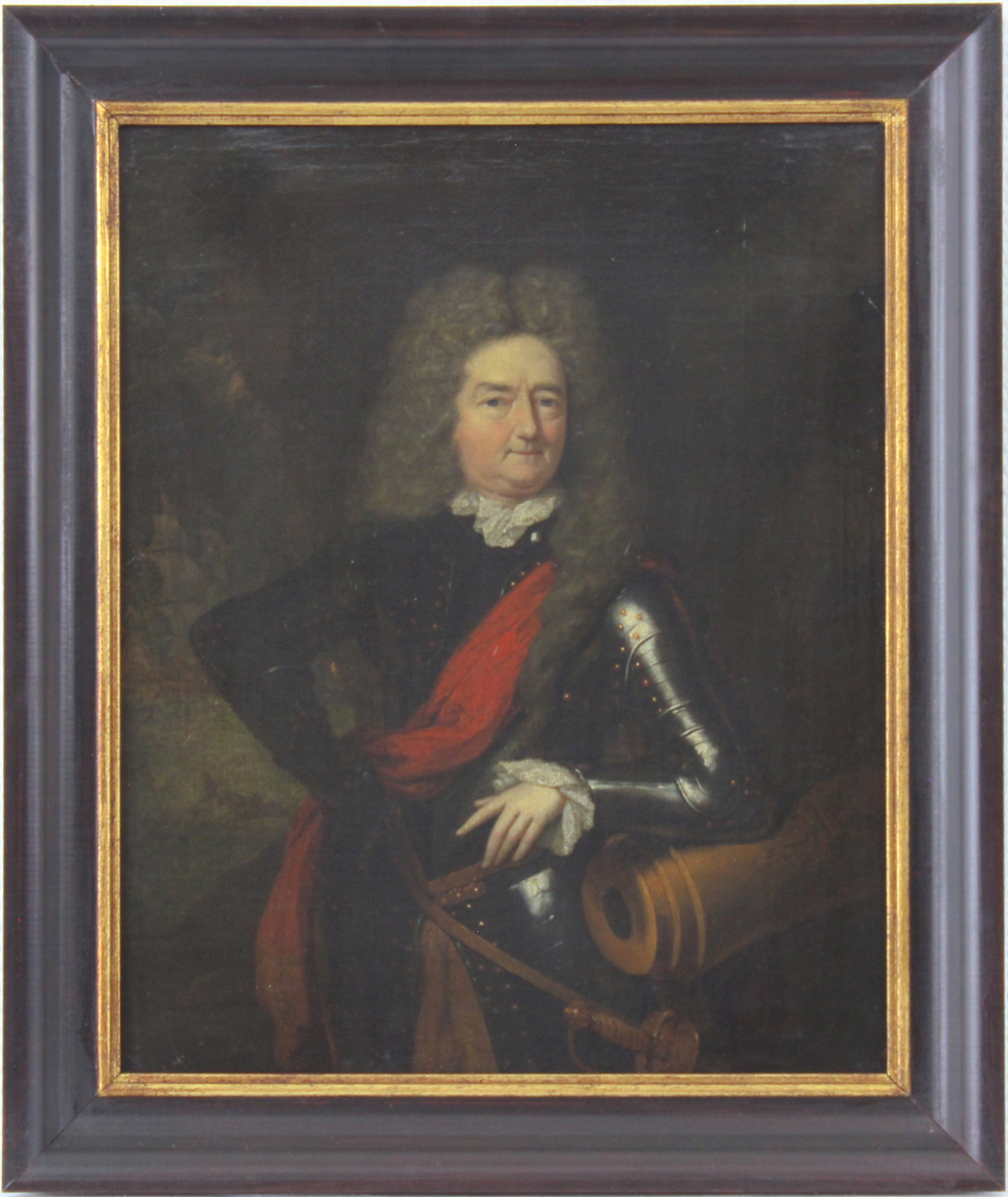 Constantyn Netscher (1668-1723), "Portrait d'un Amiral n&eacute;erlandais"