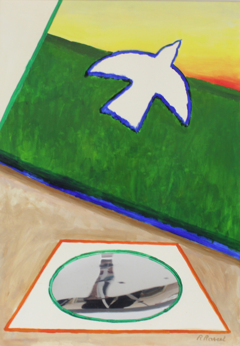 Roger Raveel (1921-2013), techniques mixtes sur canvas