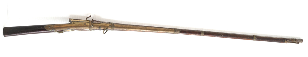 A large Indian matchlock gun, "Toraor", 18th C.