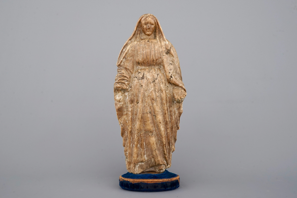 Een albasten Maria, Engeland of De Lage Landen, 16/17e eeuw