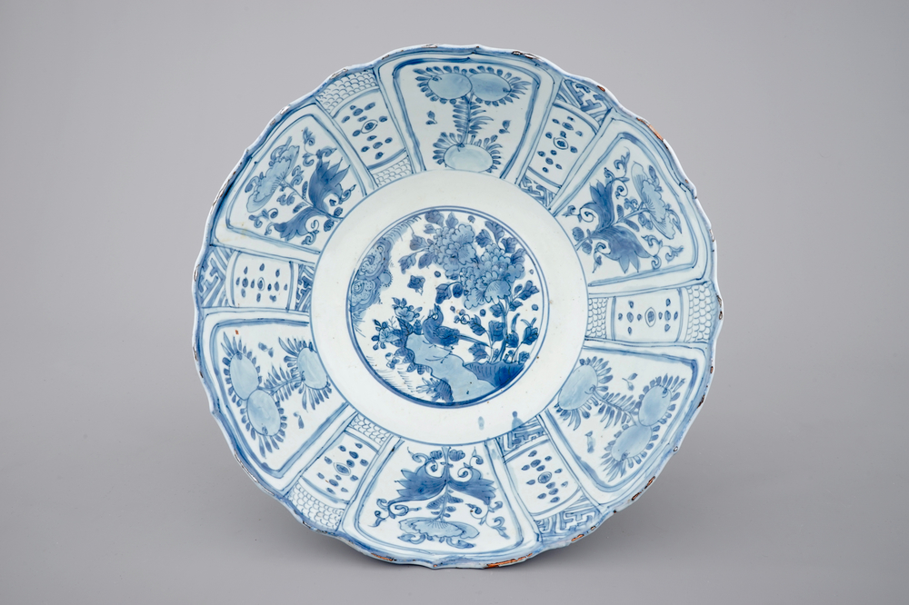 A large Chinese blue and white kraak porcelain bowl, Wan-Li, ca. 1600