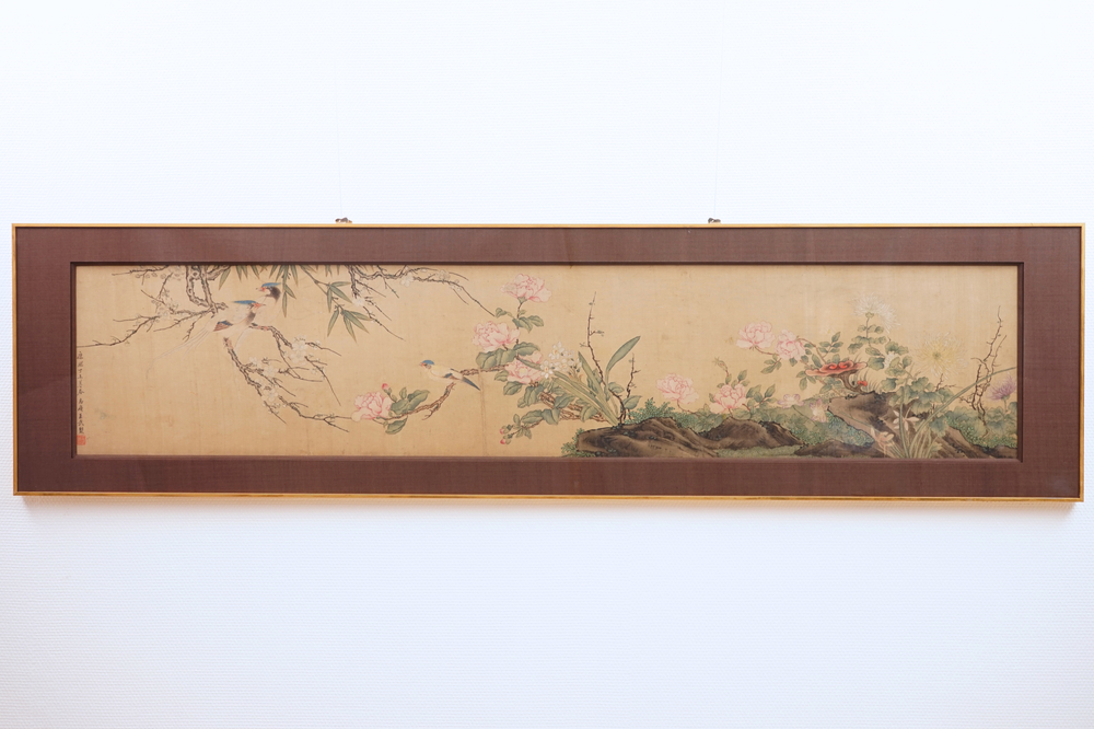 A large Chinese natural subject painting