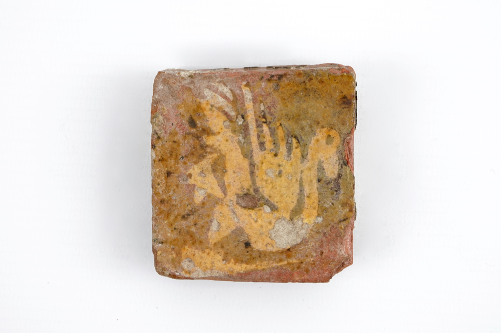 (WITHDRAWN) A medieval tile with a swan, probably Flemish, 14th C.