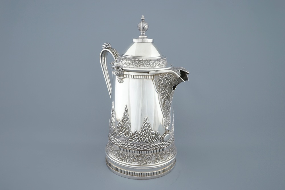 Une grande chope en argent chinois pour l'export, marque de Da Xing, Canton, 1870-1900