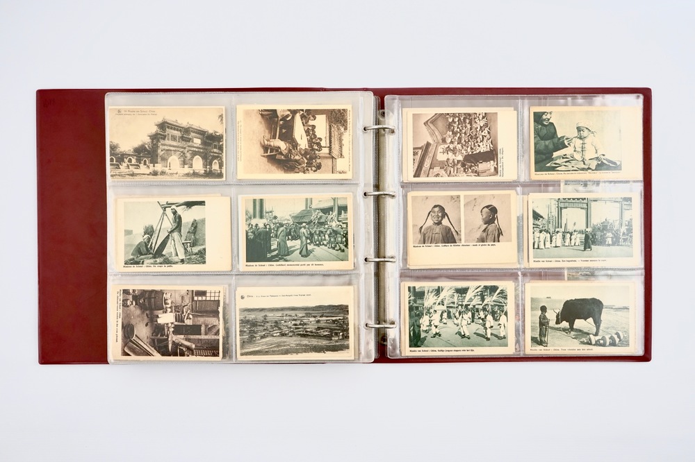 Een album met Chinese postkaarten, 19/20e eeuw
