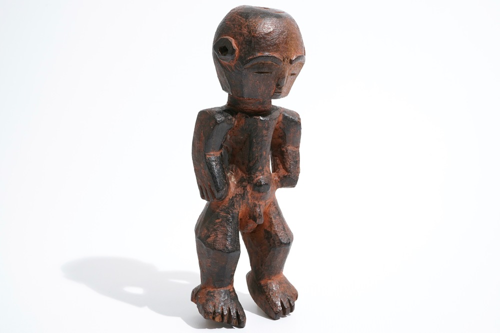 An African carved wood "Ofika" figure, Lilwa, Mbole, Congo, 1st half 20th C.