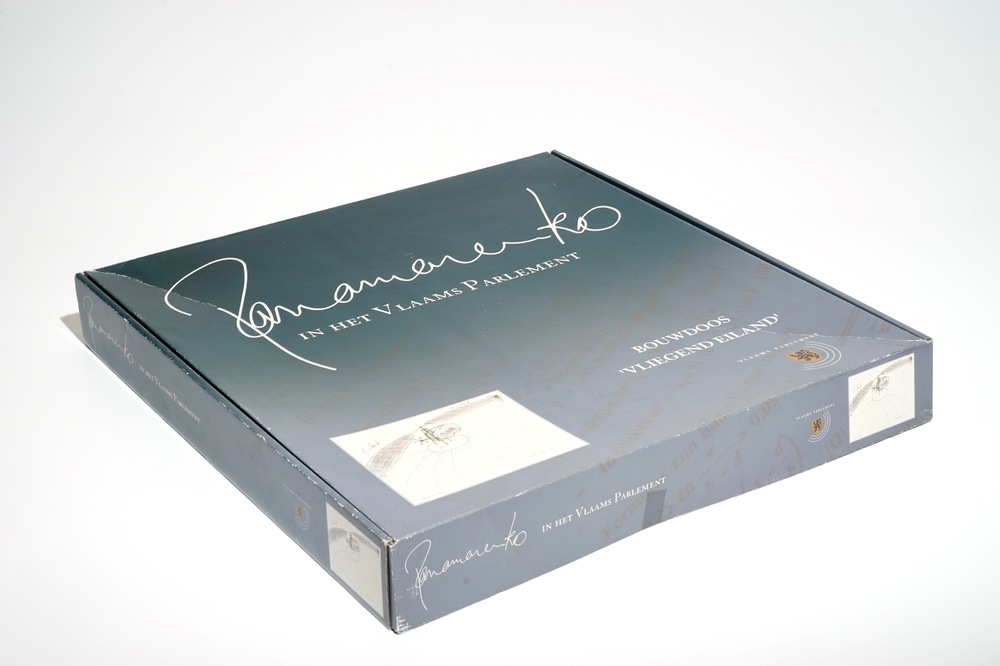 Panamarenko (Belgi&euml;, 1940): Bouwdoos "Vliegend Eiland", multiple op 284 ex., 2004