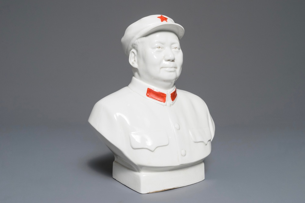 A Chinese Mao Zedong bust, 2nd half 20th C.