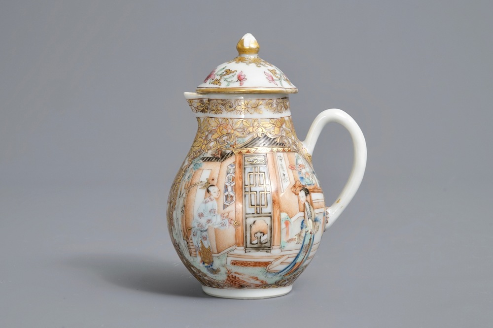 Un cremier en porcelaine de Chine famille rose, Yongzheng