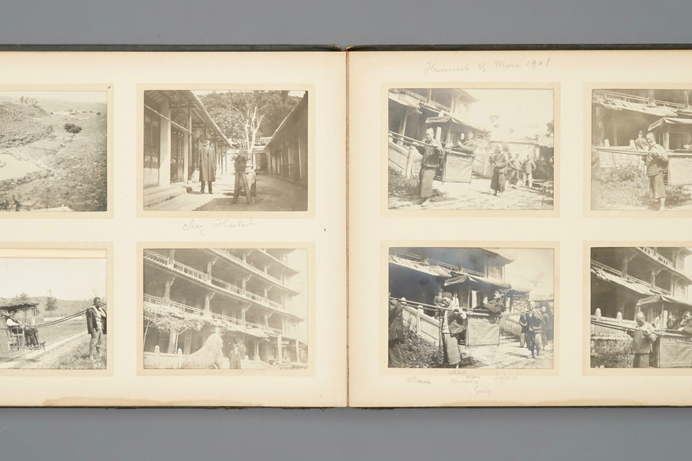 Een fotoalbum over een China-reis, begin 20e eeuw