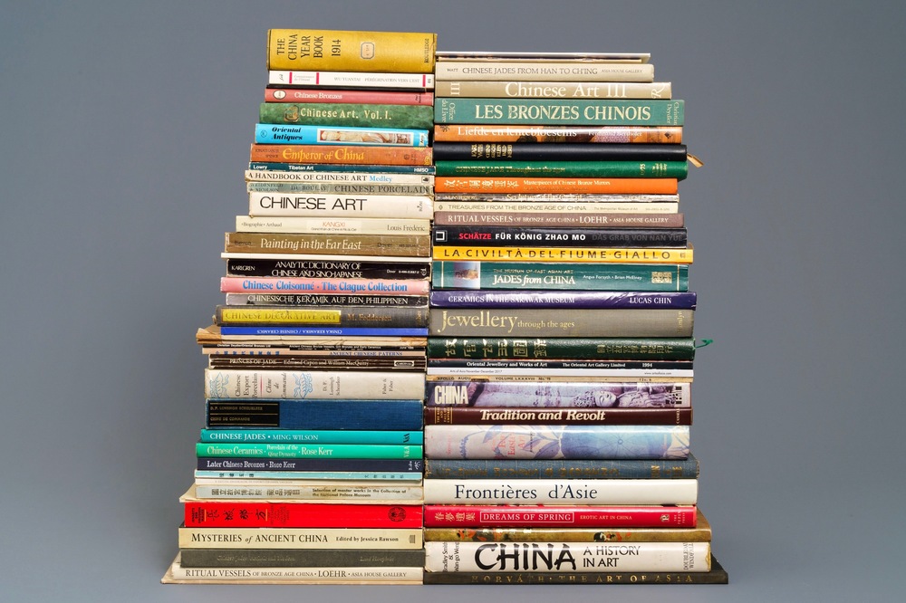 68 books on Chinese art, various subjects
