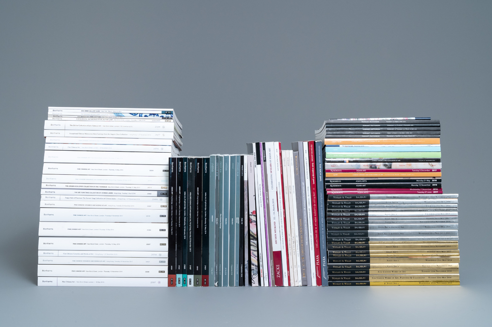 143 catalogues de ventes d'art chinois et japonais de 2013 et apr&egrave;s