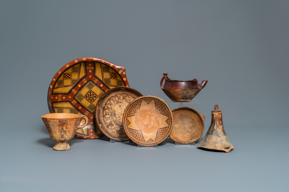 Une collection vari&eacute;e en terre cuite et polychromie, Am&eacute;rique du Sud